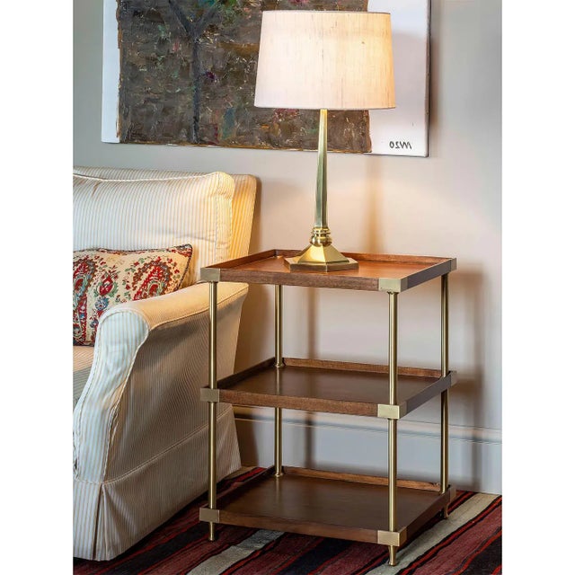 Modern Campaign Style Etagere For Sale - Image 4 of 5