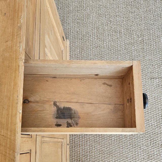 Antique English Pine Housekeeper's Cupboard - Circa 1880 For Sale - Image 14 of 15