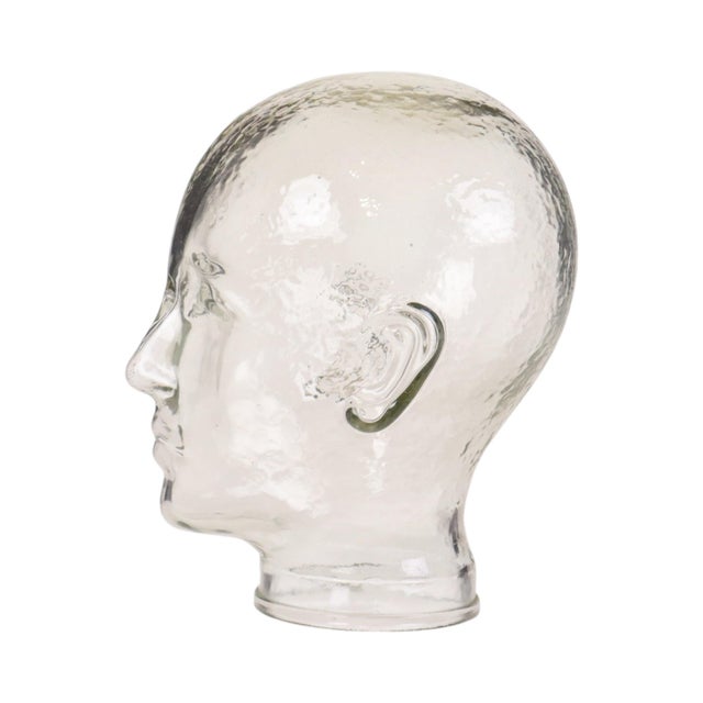 Heavy Glass Head Display Mannequin for Headphones, 1960s For Sale - Image 4 of 16