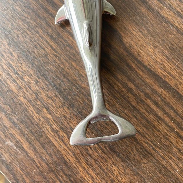Mid 20th Century Mid Century Silver Dolphin Bottle Opener For Sale - Image 5 of 9