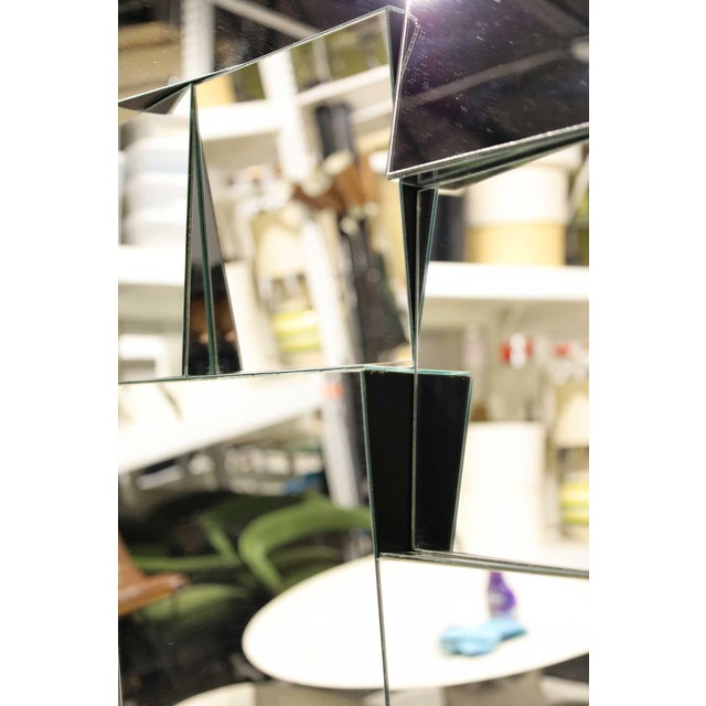 Wood Large Neal Small Slopes Mirror, C. 1975 For Sale - Image 7 of 8
