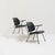 Pair of easy chairs designed in the 1960s by Dutch designer Gijs van der Sluis. The chairs themselves are not very big,...