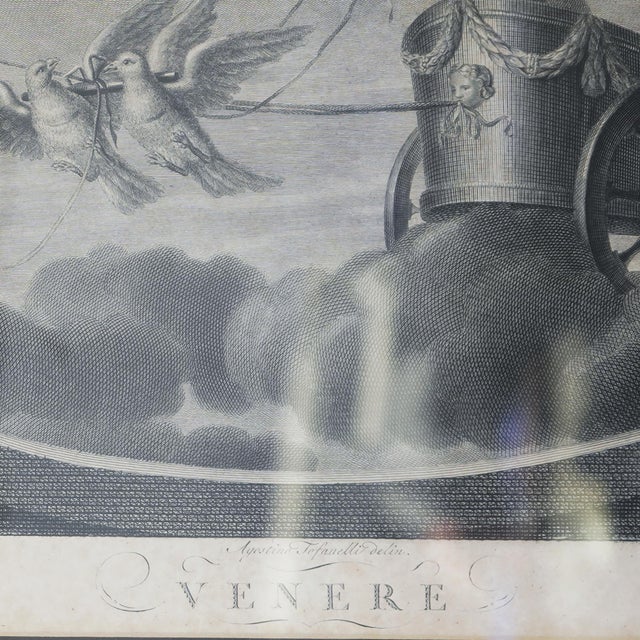 Late 18th–Early 19th Century Neoclassical “Venere” Venus Engraving After Raphael – Tofanelli & Bertigneni For Sale - Image 13 of 14