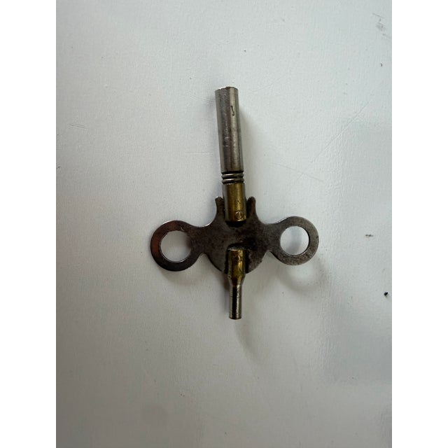 Antique Ansonia “Belgium” Mantel Clock With Gargoyle Mounts, Claw Feet & Original Key For Sale - Image 12 of 17