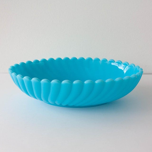 Vintage Art Deco Portuguese Glass Bowl by Ivima, 1940s For Sale - Image 13 of 13