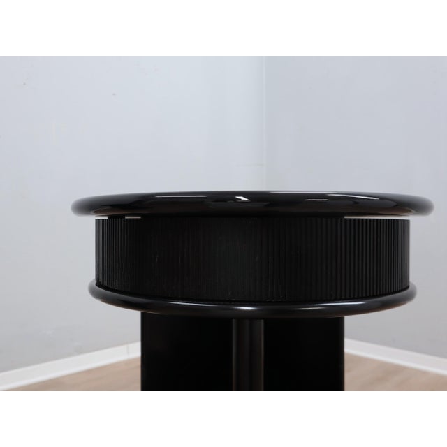Postmodern Black Lacquered Nightstands from B&B Italia / C&B Italia, 1980s, Set of 2 For Sale - Image 11 of 16