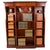 Vintage Sheraton Revival Breakfront Open Bookcase For Sale - Image 14 of 14