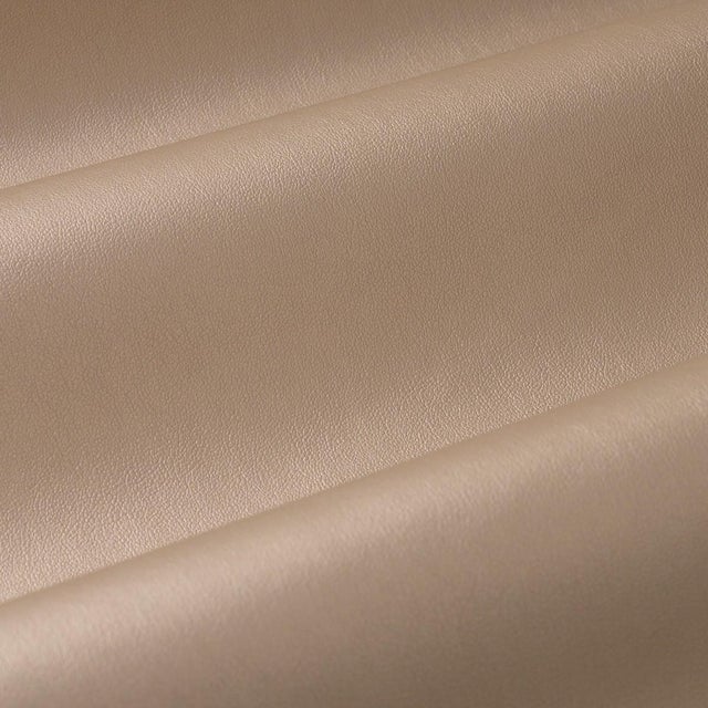 Traditional Schumacher Metallic Vegan Leather Outdoor Fabric In Dune For Sale - Image 3 of 5