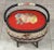 Mid-Century Modern Vintage Sewing Basket Mid Century Design For Sale - Image 3 of 11