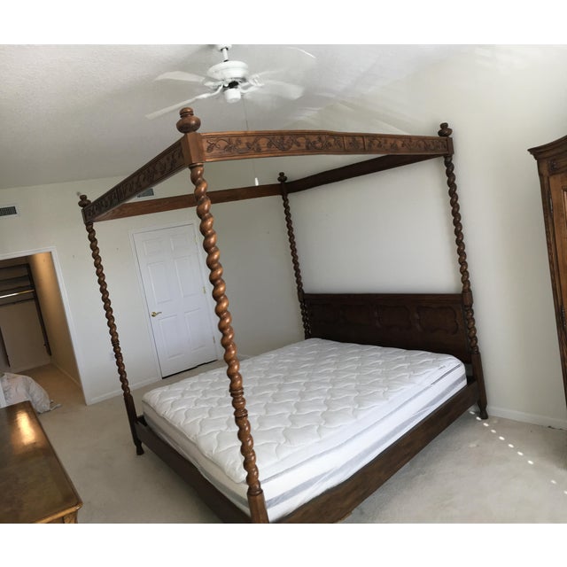 Baker King Size Four Poster Canopy Bed Chairish