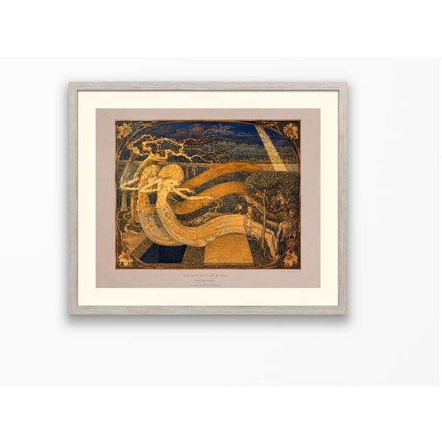 Jan Toorop 1893 Nocturne of Gold and Blue Art Nouveau 20 by 16 Gallery Board Print For Sale - Image 13 of 15