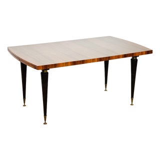 Art Deco Walnut Dining Table, 1940 For Sale