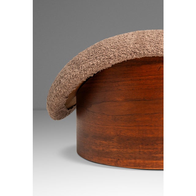 Restored Mid-Century Modern Poof / Mushroom Ottoman Footstool by Weiland Paired Well W/ Adrian Pearsall or Milo Baughman Chairs, Usa, 1960s For Sale - Image 14 of 18