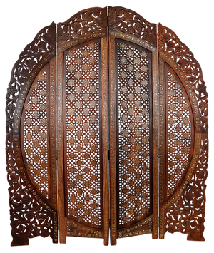 Vintage Double-Sided Room Divider in Teak, 1980s