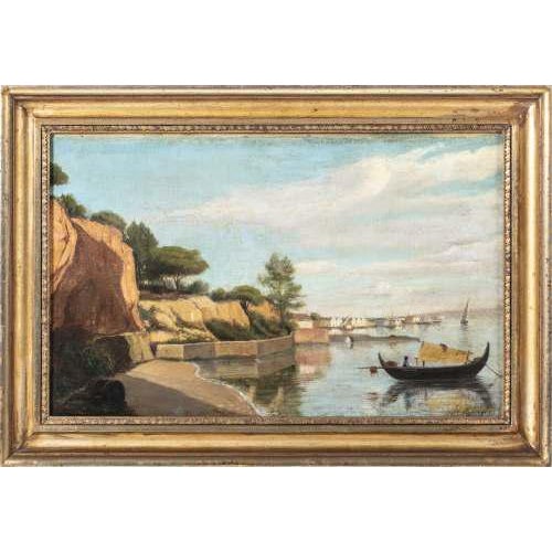 "Aveiro". Oil on canvas. Signed. Minor restorations. Dimensions: 45 x 70 cm.