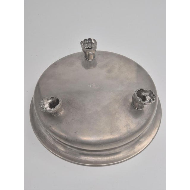 Metal Swedish Grace Pewter Bowl attributed to Anna Petrus for Firma Svenskt Tenn, 1928 For Sale - Image 7 of 12