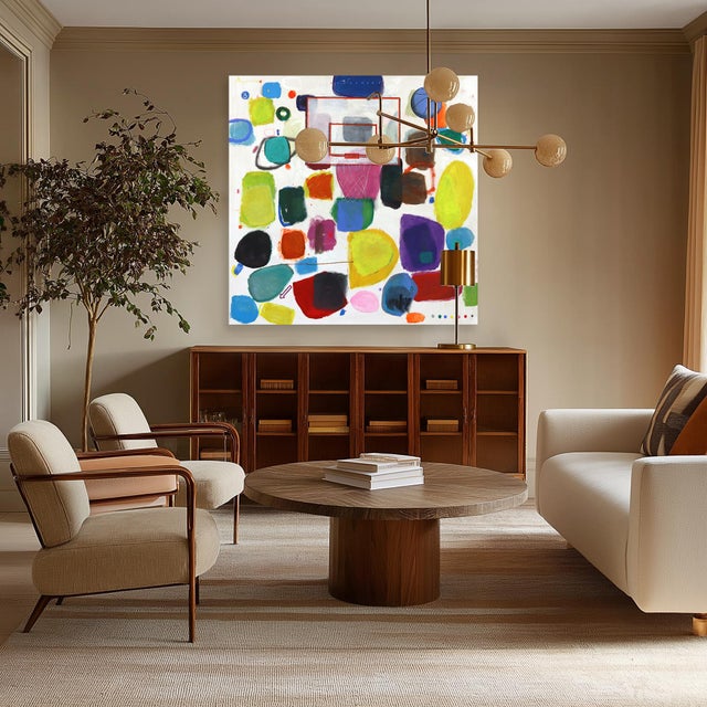 White Nba 5 Play on - Abstract Expressive Color Drenched Basketball Inspired Painting Original Artwork by Leonardo Aguirre For Sale - Image 8 of 8