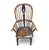 Antique Windsor High Spindle Back Armchairs in Elm Wood, 1800s, Set of 4 For Sale - Image 6 of 16