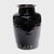 Cloaked inside and out with a glossy black glaze, this antique Chinese pickling pot was originally used for fermenting...