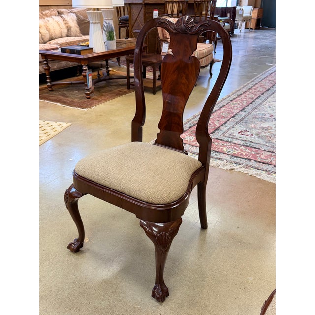 Late 20th Century Karges by Hand Duncan Phyfe Style Mahogany Dining Set For Sale - Image 5 of 11