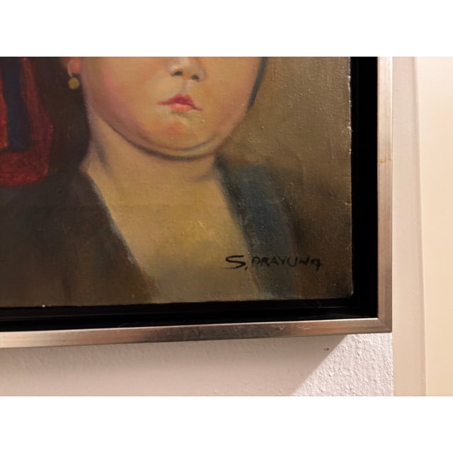 S Prayung, H S T Group of Hmong Children, 1970s, Oil Painting on Canvas, Framed For Sale - Image 3 of 10