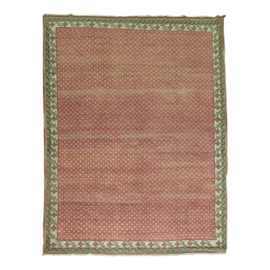 Vintage Zabihi Collection Crimson Turkish Anatolian Rug