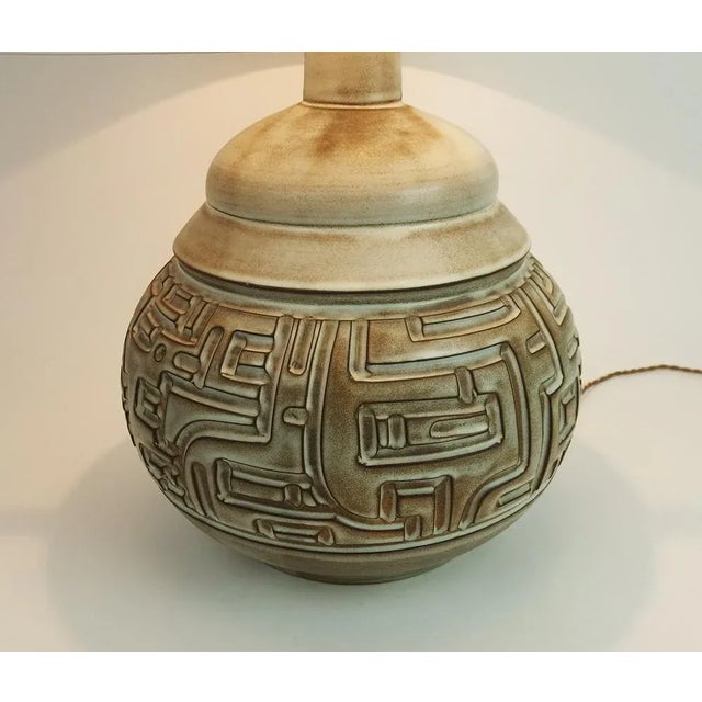 Ceramic Table Lamp by Marius Bessone For Sale - Image 4 of 11