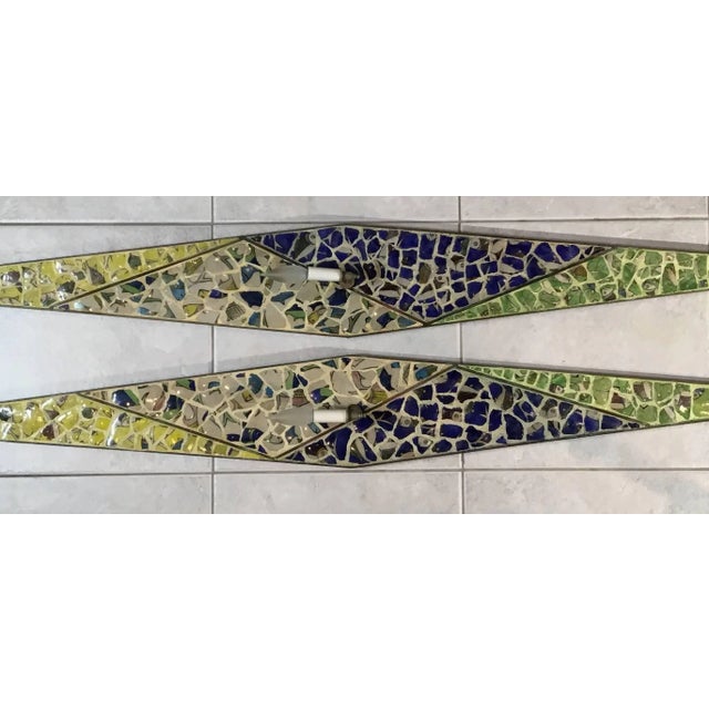 Metal Artistic Brass Wall Hanging Sconces - a Pair For Sale - Image 7 of 13