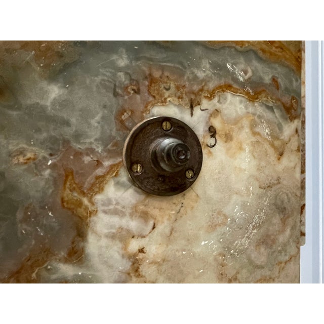 Metal Pair 19th Century French Onyx Pedestals W/Bronze Mounts For Sale - Image 7 of 12