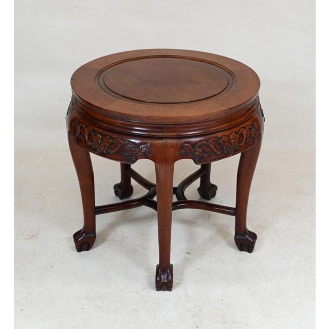 Chinese Hardwood Pedestal Stand, 1860 For Sale - Image 6 of 6
