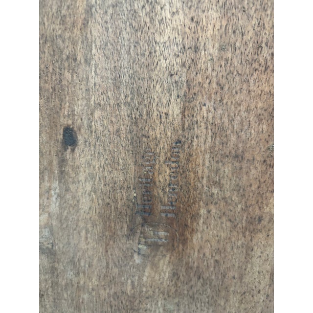 1960s Heritage-Henredon Walnut Drop Leaf Table For Sale - Image 12 of 12