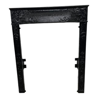 Late 19th Century Cast Iron Surround 24.5"w X 30" H - Ornate Victorian Era From New Orleans For Sale