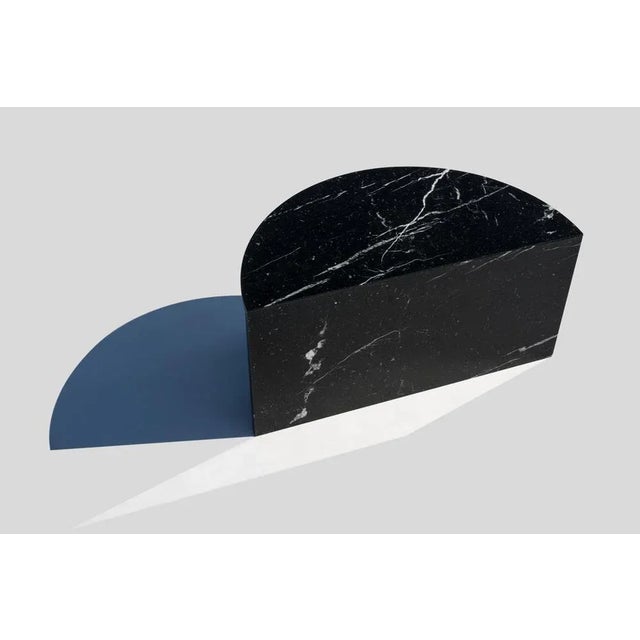 Not Yet Made - Made To Order Black and White Marble Coffee Tables by Sebastian Scherer, Set of 2 For Sale - Image 5 of 6