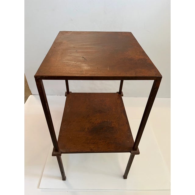 Vintage Industrial Iron Table For Sale - Image 10 of 13