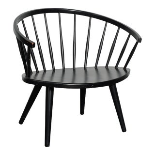 Vintage Black Spindle Chair For Sale