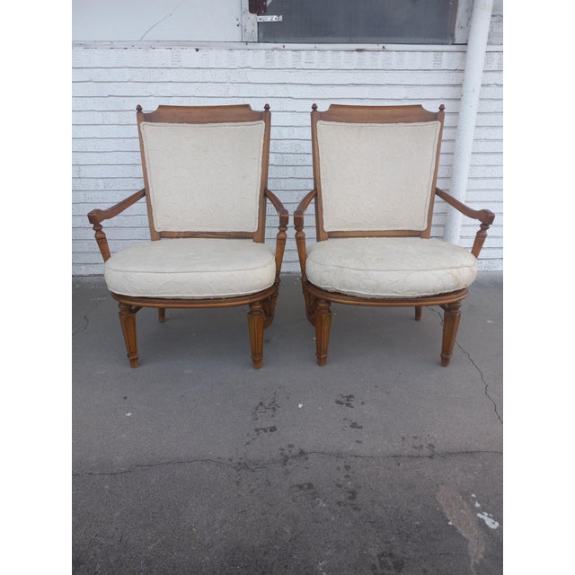 Tomlinson Late 20th Century Pair of Pavane Tomlinson Arm Chairs For Sale - Image 4 of 7