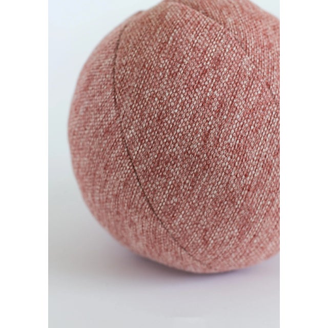 Modern Pink Ball Pillow For Sale - Image 3 of 4