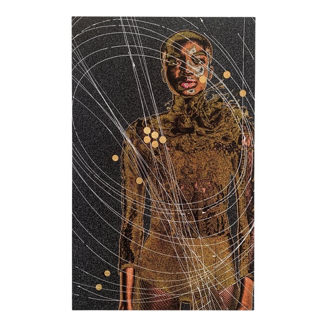 "Moon Drop" Contemporary Abstract Futuristic Figurative Mixed-Media Photograph by Rob Brinson For Sale