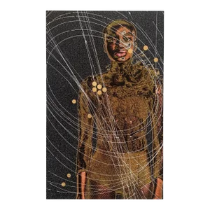 "Moon Drop" Contemporary Abstract Futuristic Figurative Mixed-Media Photograph by Rob Brinson