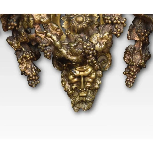 Metal Louis XIV Style Gilt Bronze 3-Arm Wall Sconces, France, Set of 2 For Sale - Image 7 of 8