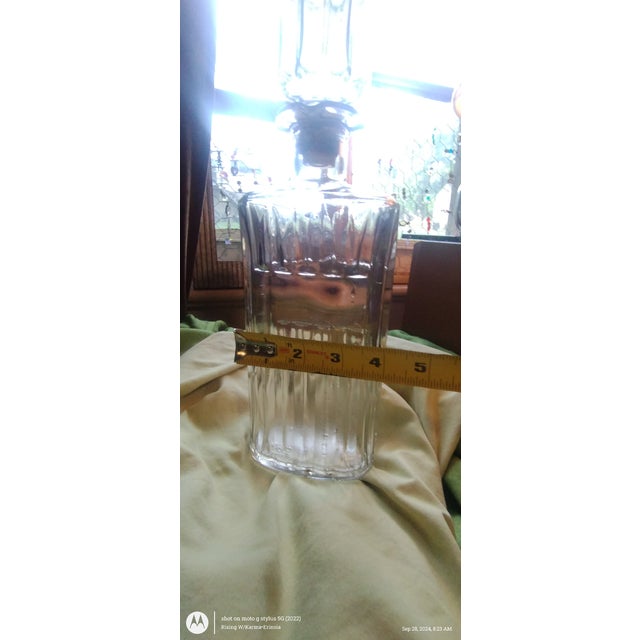 Vintage Crystal Whiskey Decanter For Sale - Image 4 of 8