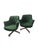 1970s Vintage Green Jack Cartwright Truffled Back Swiveling Club Chairs For Sale - Image 5 of 6