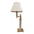 Late 20th Century Rare Waterford Crystal & Brass Swing-Arm Column Lamp – Diamond Cut For Sale