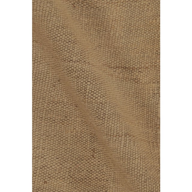 Rug & Kilim’s Contemporary Kilim With Tonal Stripes in Beige & Brown For Sale - Image 9 of 10