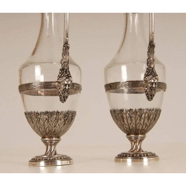 18th Century Sterling Silver Decanters, Set of 2 For Sale - Image 14 of 18
