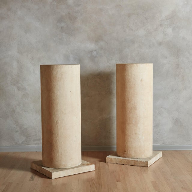 Italian Column Pedestal by Stone International, 1992 For Sale - Image 4 of 8