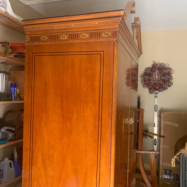 Drexel Heritage Inlaid Mahogany Armoire Chairish