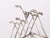 Antique 20th Century Sterling Silver Letter Toast Rack with Crossed Golf Clubs, 1890s For Sale - Image 6 of 12