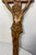 Folk Art Big Vintage Hand Carved Wood Folk Art Religious Jesus Crucified Cross Sculpture For Sale - Image 3 of 15