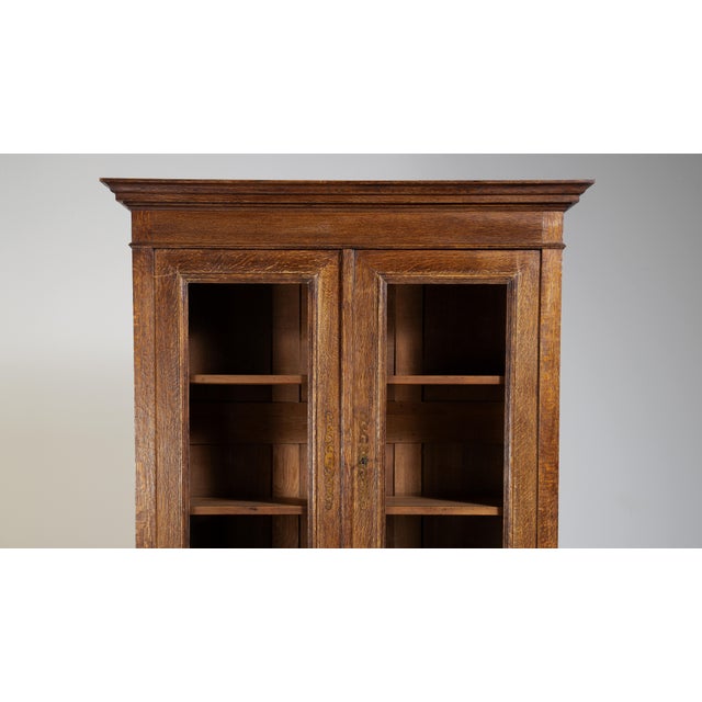 Late 19th Century Eclectic Oak Vitrine, Antique, France, Circa 1880 For Sale - Image 5 of 16